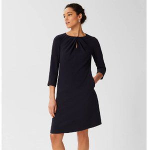 NWT Hobbs London Navy Shift Dress - Size 10 US